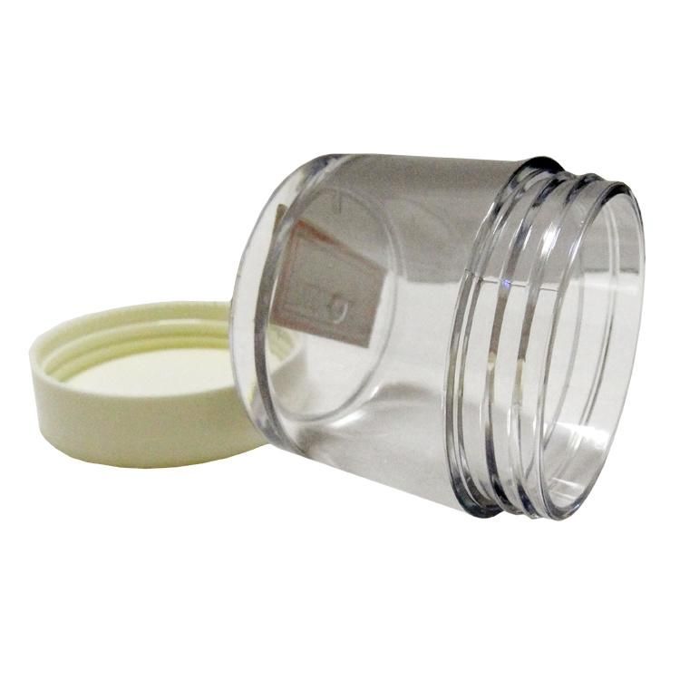 80g Transparent Plastic Cream Jar for Skin Care