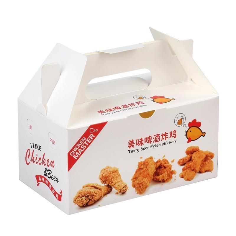 Fast Food Delivery Paper Boxes French Fries Fried Chicken Nuggets Crisps Packaging Box