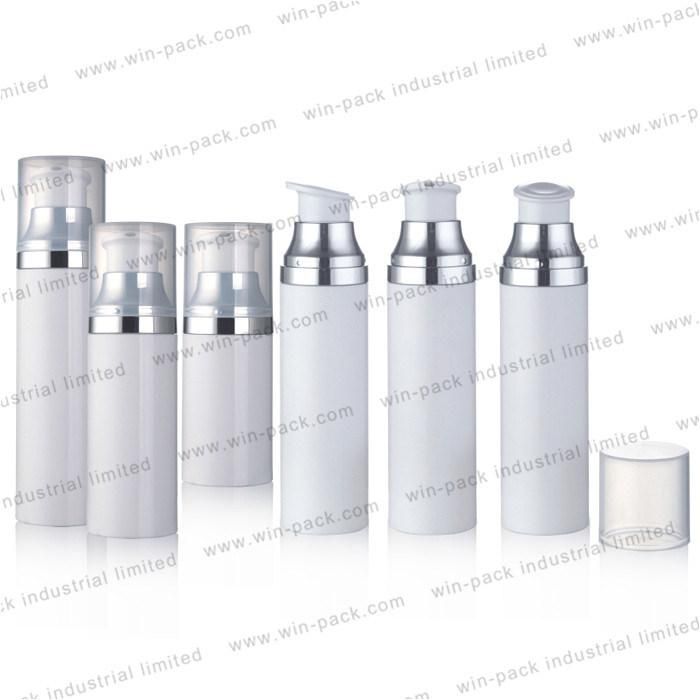 Hot Selling 50ml 75ml 100ml White PP Plastic Vacuum Cosmetic Serum Airless Pump Bottles