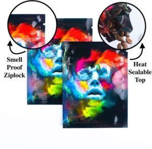 Custom Design The Faceless Man Smell Proof Mylar Bags 3X4 Inch Resealable Zip Lock Bags Food Safe Aluminum Foil Material Pouches