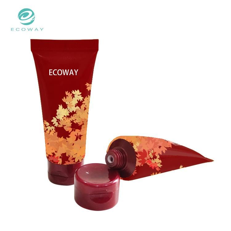 Empty Body Lotion Tube Flip Cap Custom Logo Design Plastic Tube