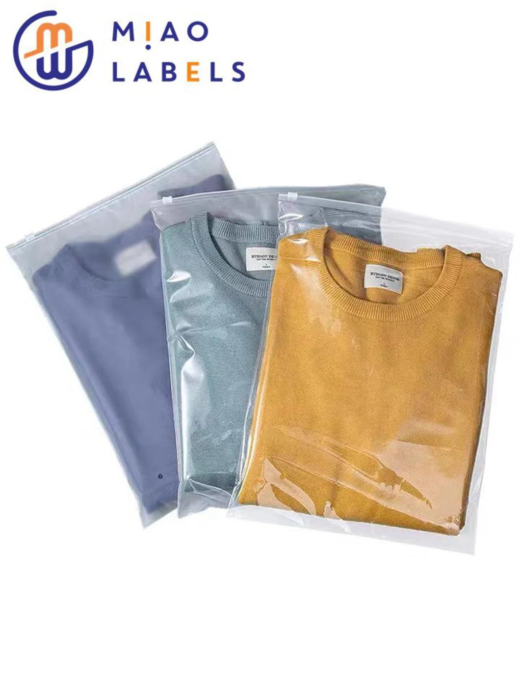 EVA Frosted Zipper Bag & Mask Bag & Plastic Zipper Bag & Garment Zipper Bag & Custom Printed Logo