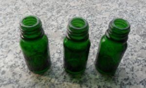 Green Essential Oil Bottle