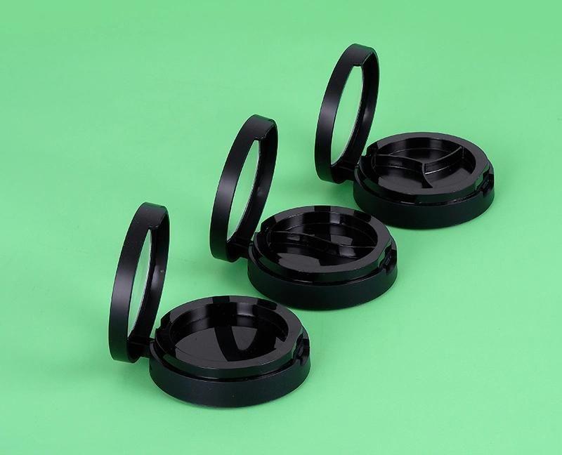 1 Holes 2 Holes 3 Holes Hight Quality Cosmetic Round Eyebrow Powder Case Packaging with Mirror