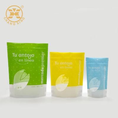 Food Packaging Manufacturer Plastic Bag Stand up Pouch for Rock Candy Packaging Clear Transparent Bag