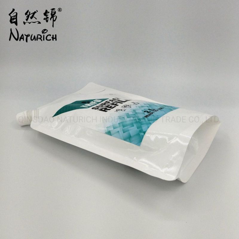 2L Surface Disinfection Packaging Spout Pouch with Handle Plastic Bag