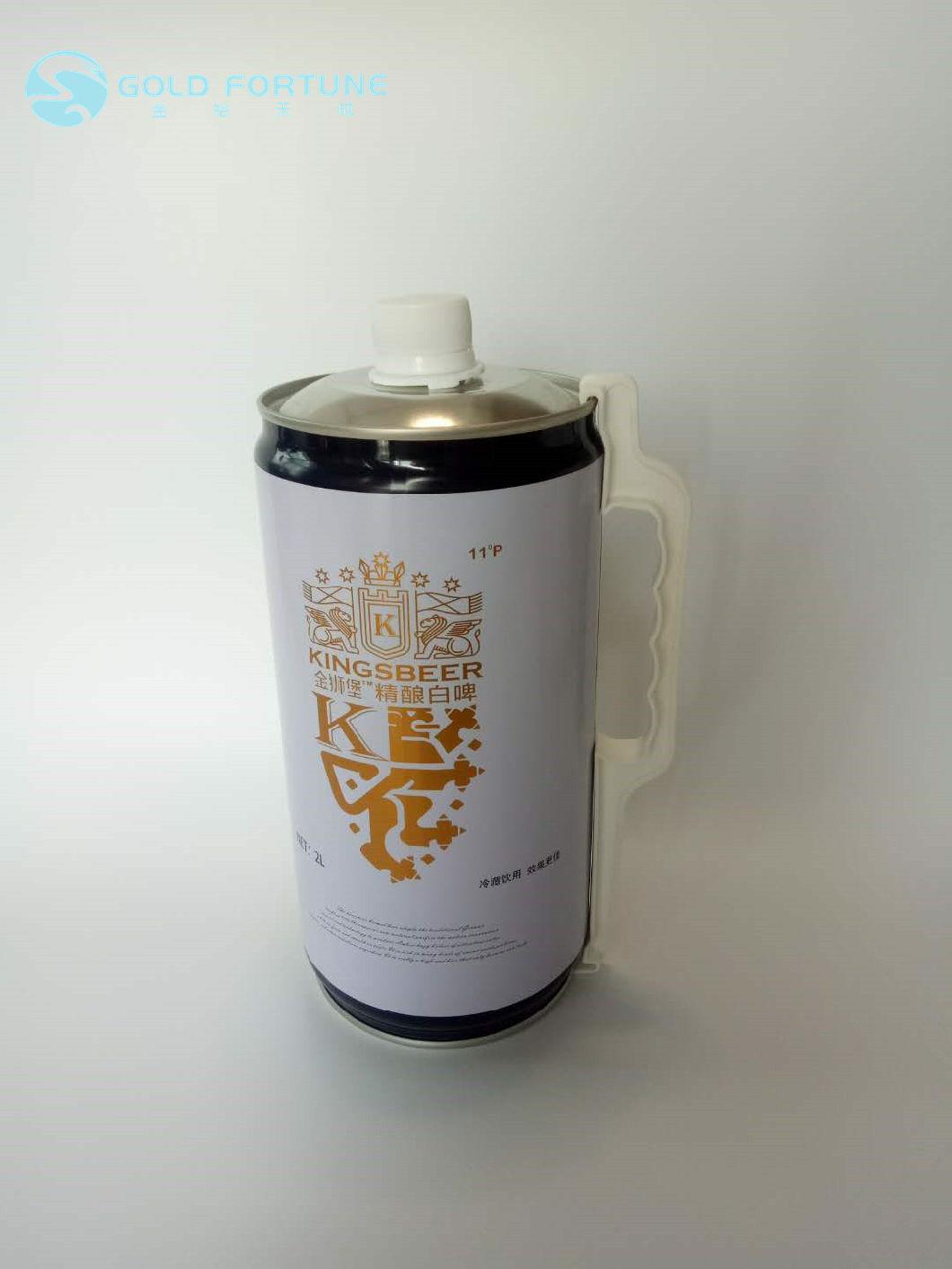 3 Piece Empty 1 Liter Beer Tin Can