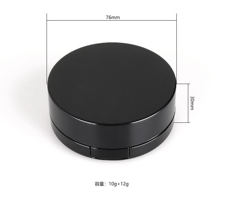 China Supplier 10g 12g Black Make-up Air Cushion Container Foundation Bb Cream Box