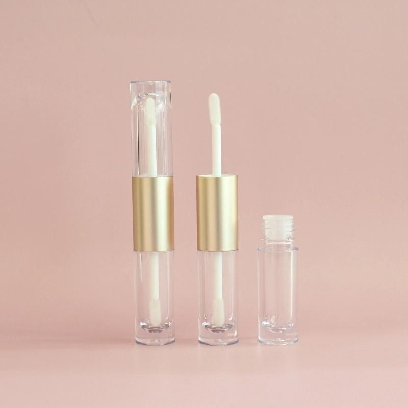 Double Ended Gradient Lip Gloss Tube Dual Round Container Tube