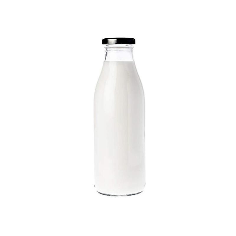 1000ml Fresh Milk Glass Bottle with Plastic Top Lid