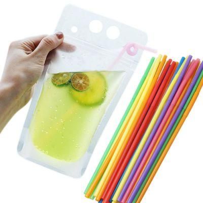 Plastic Matte Milk Juice Drink Handle Valve Ziplock Bag