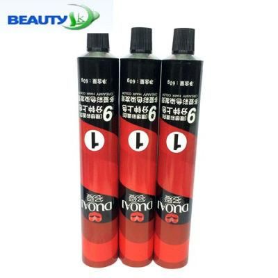 50g Hair Cream Custom Color Packaging Collapsible Aluminum Tube