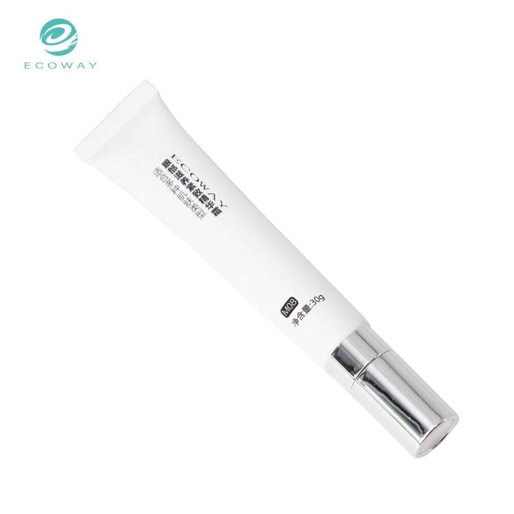 15ml PE White Note Head White Flip Ceramic Head Eye Cream Tube