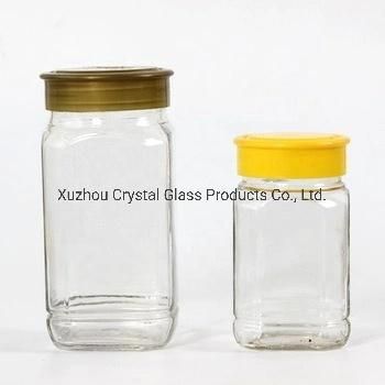 380ml 750ml Glass Bottle Glass Container for Honey 500g Bee Honey Glass Jar with Plastic Cap