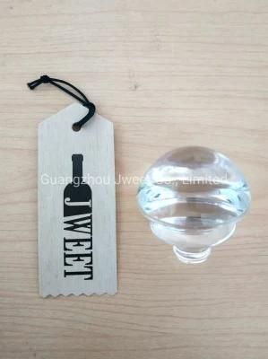 Customized Glass Top Cap Wine Spirits Round Bottle Stopper