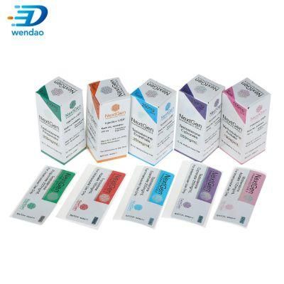 Customized 10ml Anabolic Injection Vial Box Packaging Holographic Laser Paper Boxes for 10ml Vial