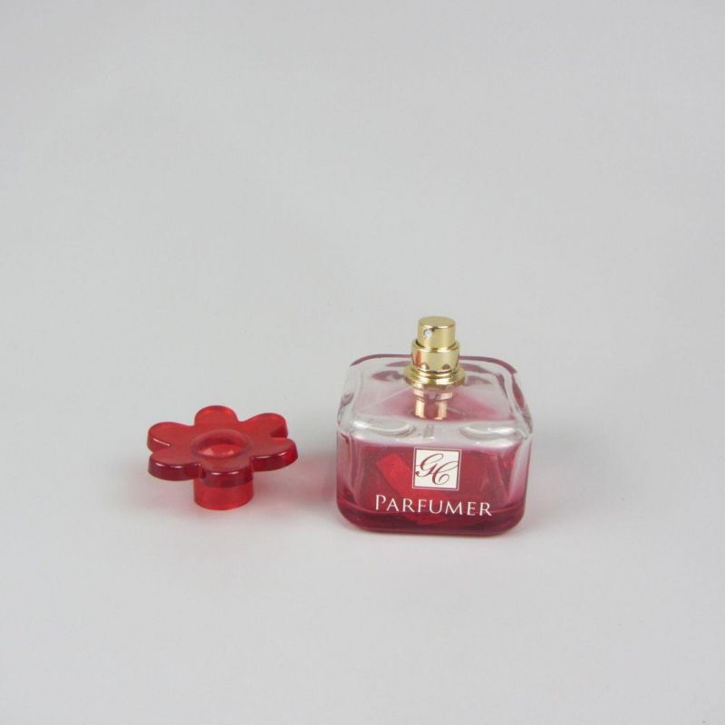 Wholesale Empty Perfume Mist Spray Bottle with Flower Cap