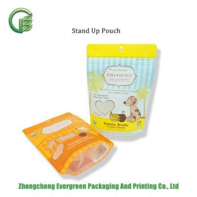 Small Pouch Customized Size Printing Resealable Zippers Eco Friendly BPA Free Laminated Plastic Recyclable Pet Food Bag
