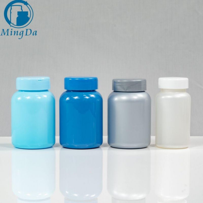 Pet 120ml Plastic Healthcare Products Packaging Colorful Small Bottle Factory with Flip Top Cap