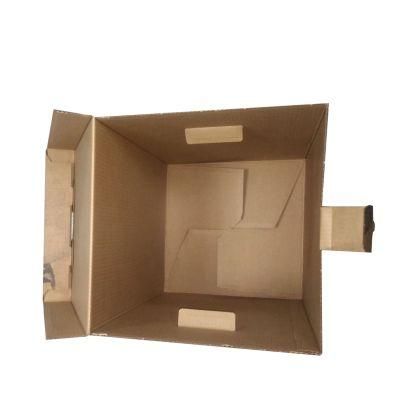 Huge Corrugated Kraft Paper Packing Box with Flower Decoration