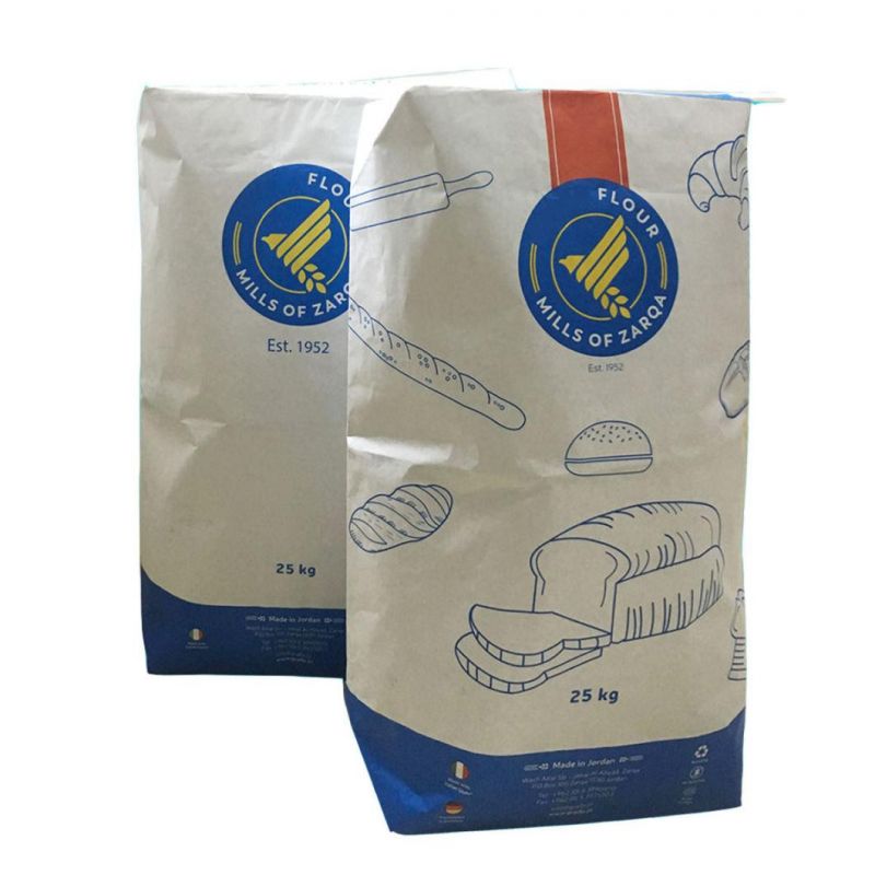 25kg Flour Bag Sugar Bag Paper Valve Bags