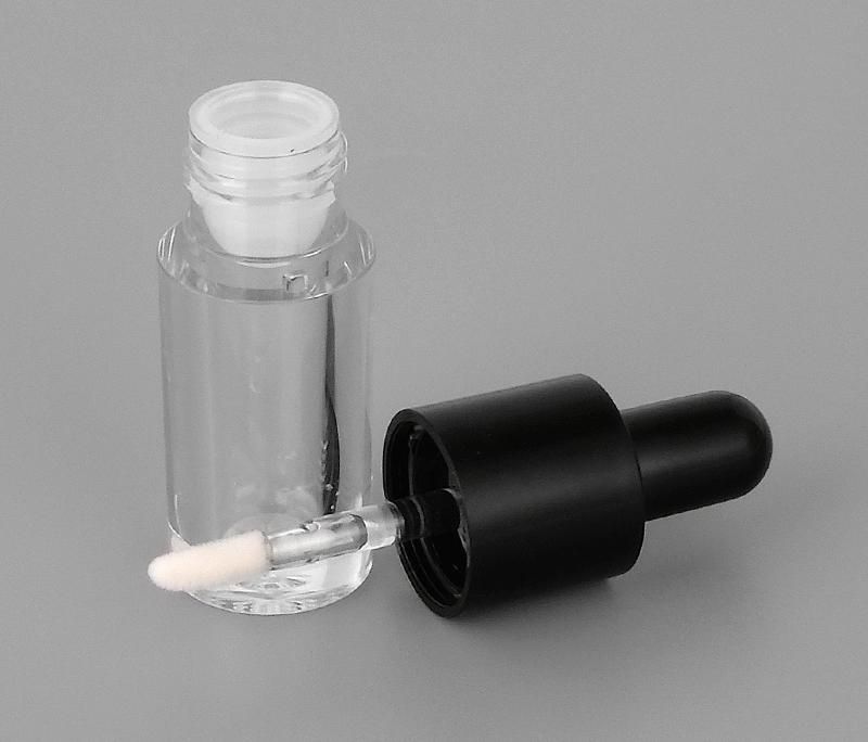 Wholesale Unique Black Transparent Fashion Lip Gloss Packaging Custom Lip Gloss Container Packaging Black Top Lip Gloss Tubes with Wands