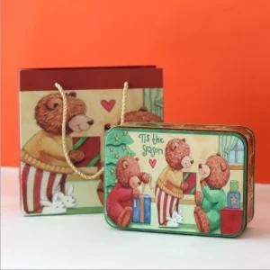 Custom Manufacturers Supply Gift Can Metal Storage Box Rectangular Tinplate Metal Tin Box