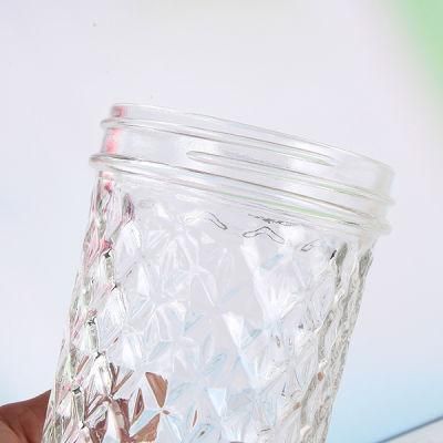 120ml Diamond Tapered Shape Mason Jar for Packing