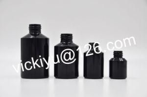 5ml ~100ml Black Glass Cosmtic Bottles, Cosmetics Purple Black Glass Bottles, Violet Black Glass Bottles