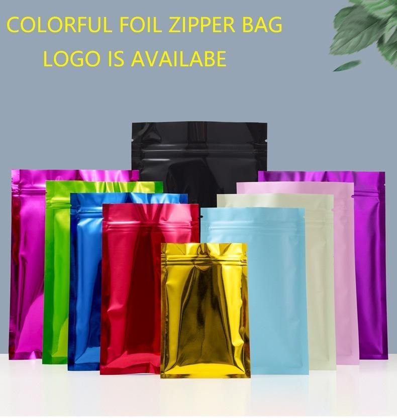 Food Grade Al Foil Food Packaging Zipper Bag