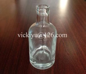 High Quality Glass Wine Bottle with Cork Top 200ml