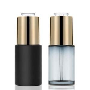 Free Samples High Quality Clear Body 30ml Sample Empty Twist Push Head Essential Oil Glass Dropper Bottle