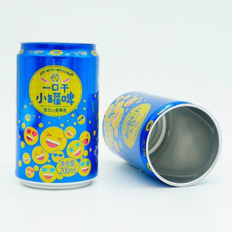 Slim 185ml Beer Cans with 200 Lids