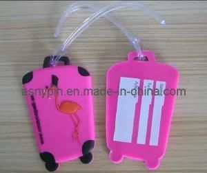 Animal Promotional Cute 3D Soft PVC Suitcase Tag (AS-CZ-PL-0611015)