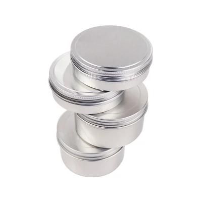 Silver Aluminum Jar Aluminum Tin Can for Gift Packaging