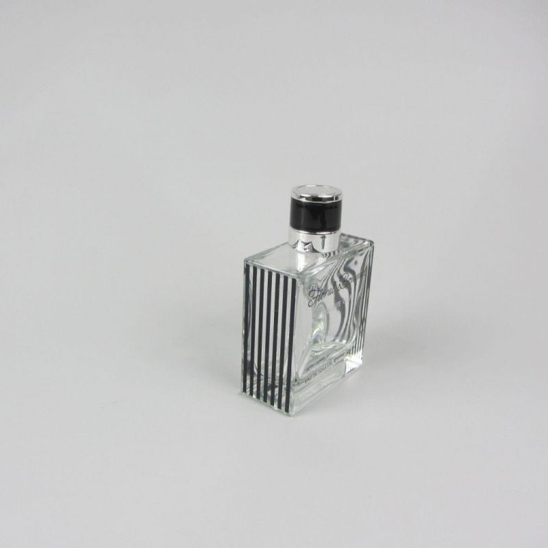 Wholesale Black Cap Luxury Empty Glass Perfume Bottle