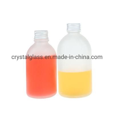 Customer Design Printing Glass Milk Bottles Juice Beverage Glass Bottle 350ml 500ml