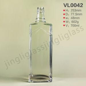 The White Wine Spirit Liquor Glass Container Bottle for Online Sale