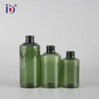 Green Custom Color Plastic Bottles with Beauty Packaging