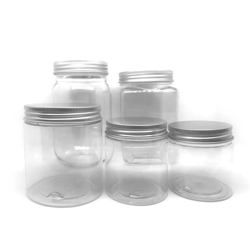 Empty 120g Clear Pet Jar with PP Lid Clear Plastic Cosmetic Jar