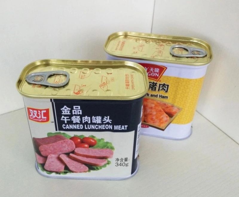 Wholesale Empty 340# Food Grade Tin Can for Luncheon Meat Packing