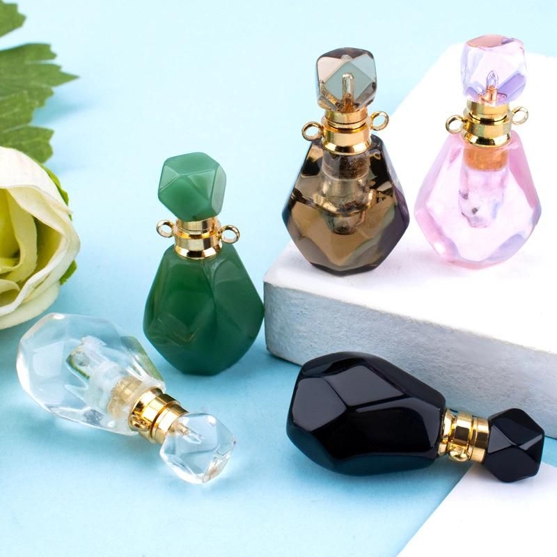 Original Perfume Bottle Design Empty Imitation Jade Glass Perfume Spray Bottle for Women