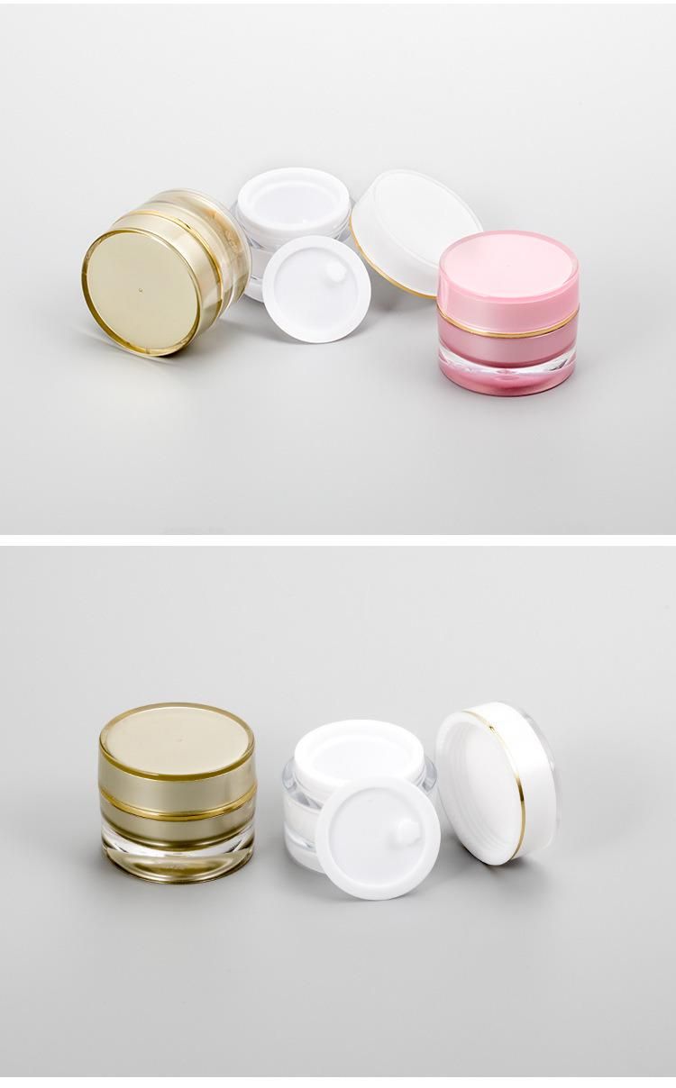 in Stock Low MOQ Factory Direct Sale 10g Plastic Pink Cream Jar Lip Balm Jar Lip Scrub Jar for Beauty Product