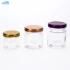 Vista Wholesale Various Sizes 45ml 95ml 110ml Mini Round Shape Glass Jam Jelly Glass Jar with Metal Lid