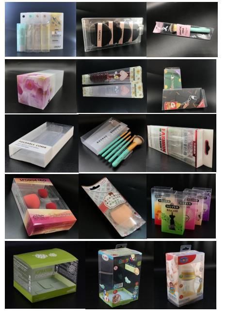 Custom PET Plastic Folding Gift Cosmetic /Electronic//Baby′s /stationery products packaging Box