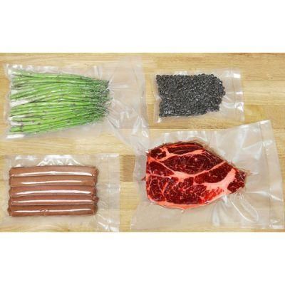 DOT Pattern Mesh Food Vacuum Bag Airtight Transparent Plastic Three Sides Seal Food Vacuum Bag with U Shaped Tear Notch