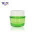 Eco-Friendly Pet Cosmetic 50g Transparent Green and Blue Clear Small Cream Jar