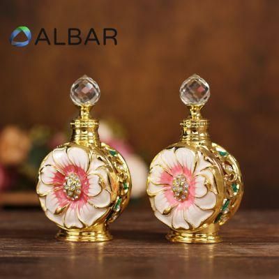 Luxurious Top Quality Zinc Zamac Glass Perfume Bottles with Screw Glass Stick