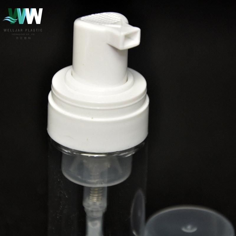 White Facial Cleanser Foaming Pump for PE Plastic Packaging Bottle