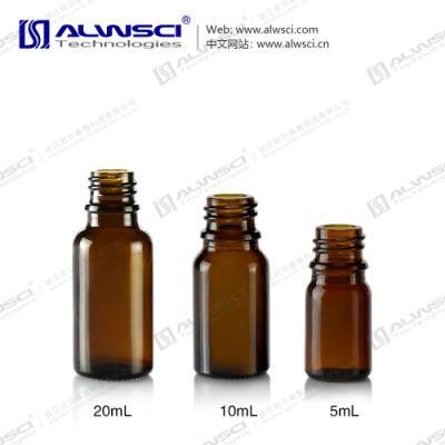 Alwsci 38mm Red PP Tamper-Evident Cap with Septa for 75ml Amber Storage Bottle